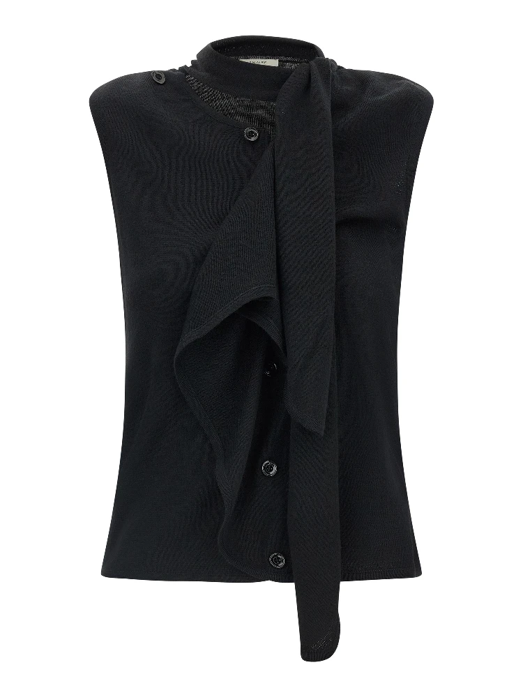 Black Wool Sleeveless Jacket alternative