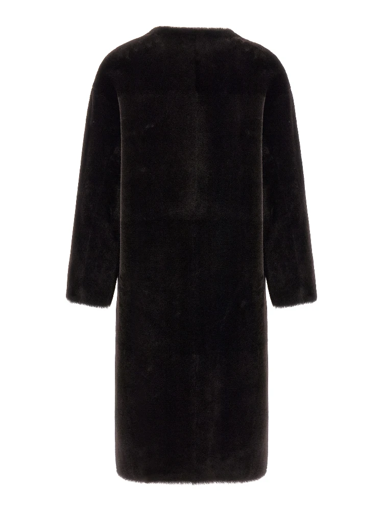 Brown Lamb Fur Coat alternative