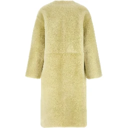 Bicolor Lamb Fur Coat