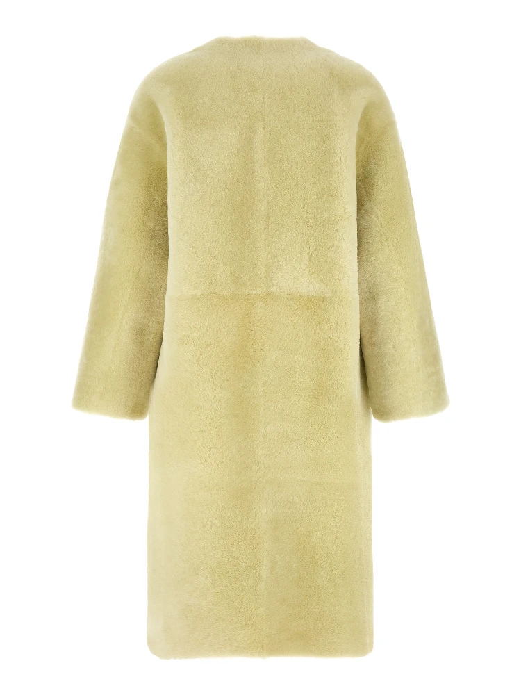 Bicolor Lamb Fur Coat alternative