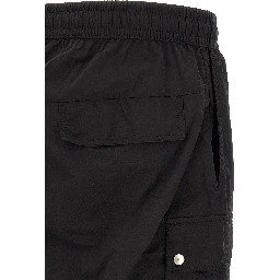 Black Polyamide Cargo Pants
