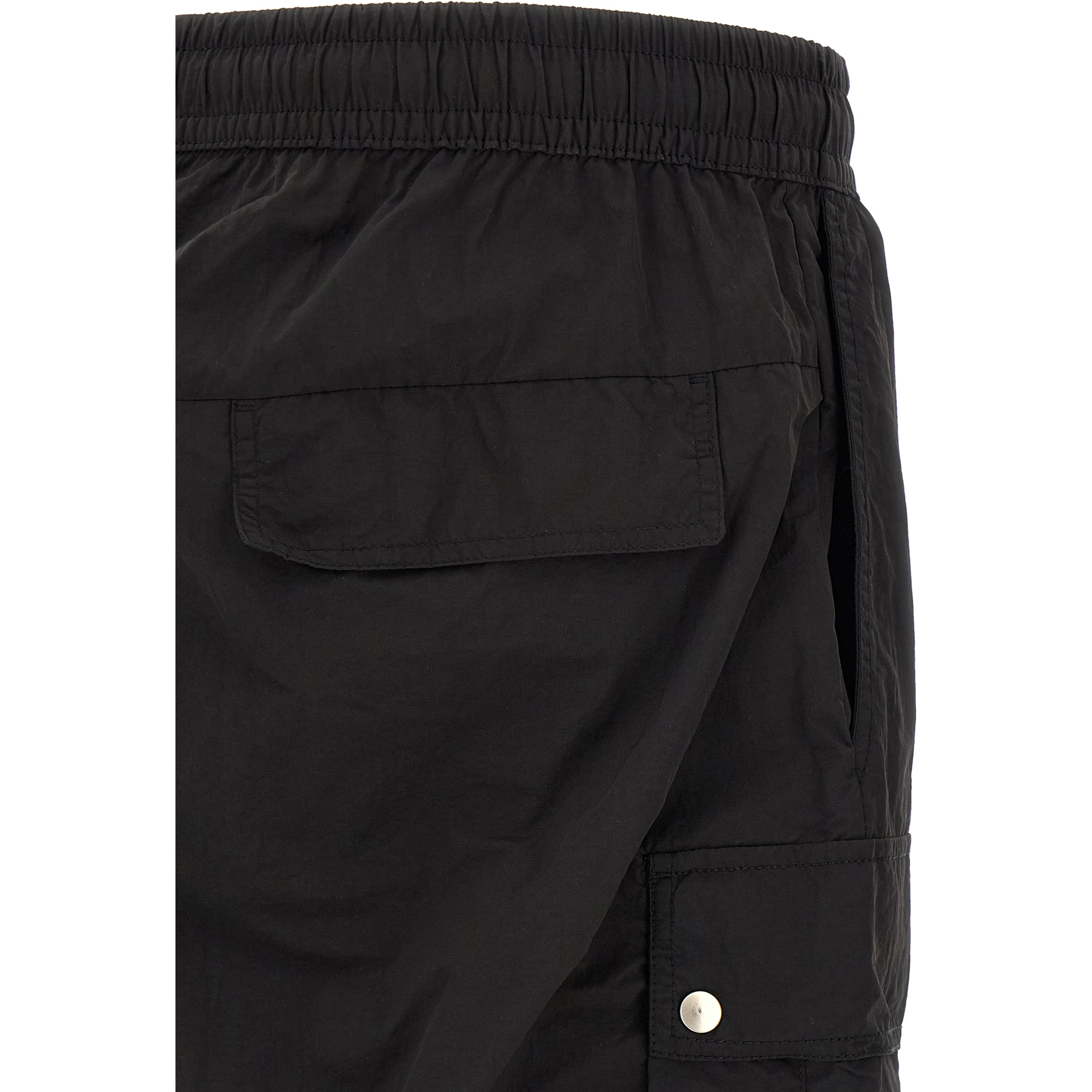 Black Polyamide Cargo Pants