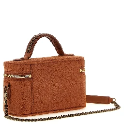 Orange Polyester Crossbody Bag