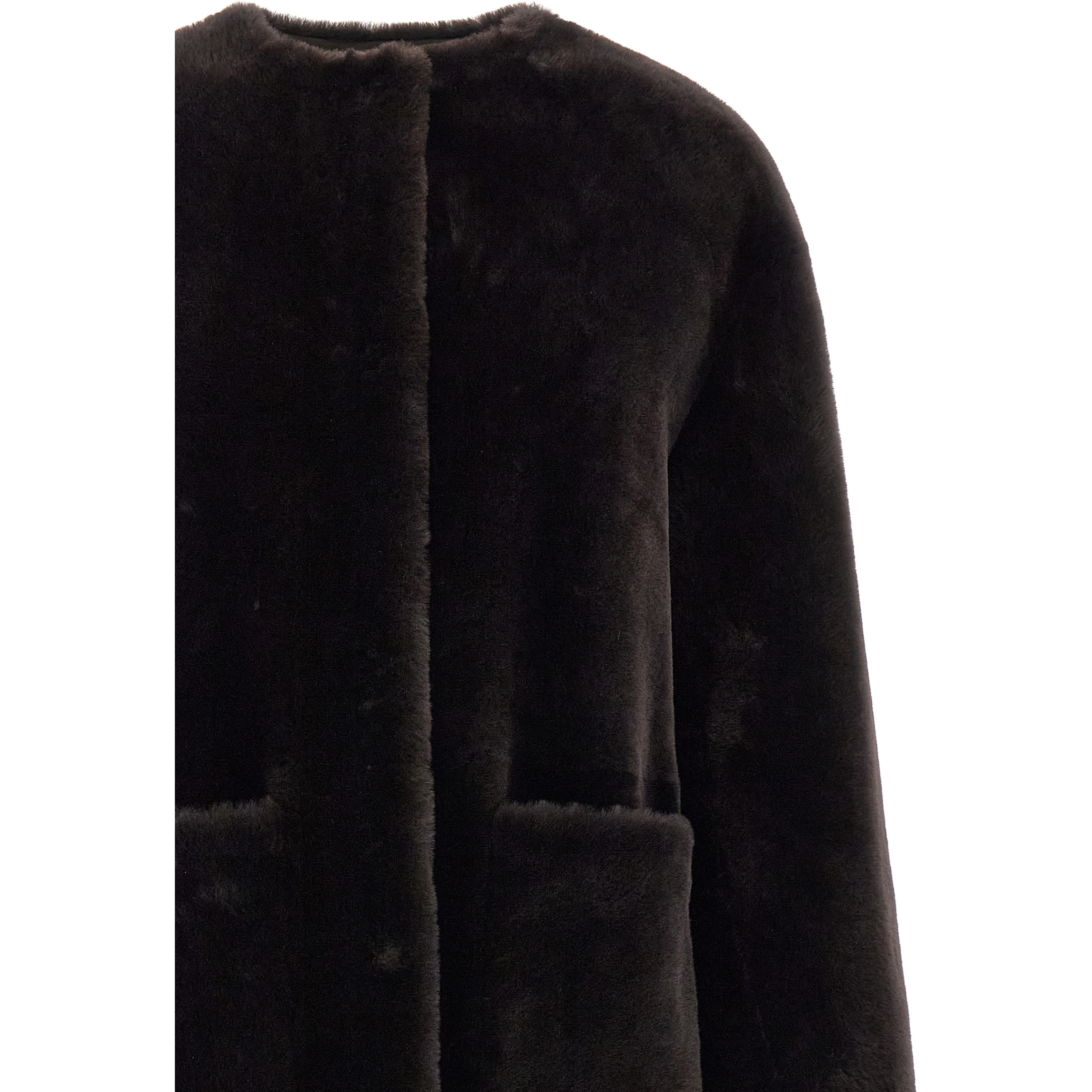 Brown Lamb Fur Coat