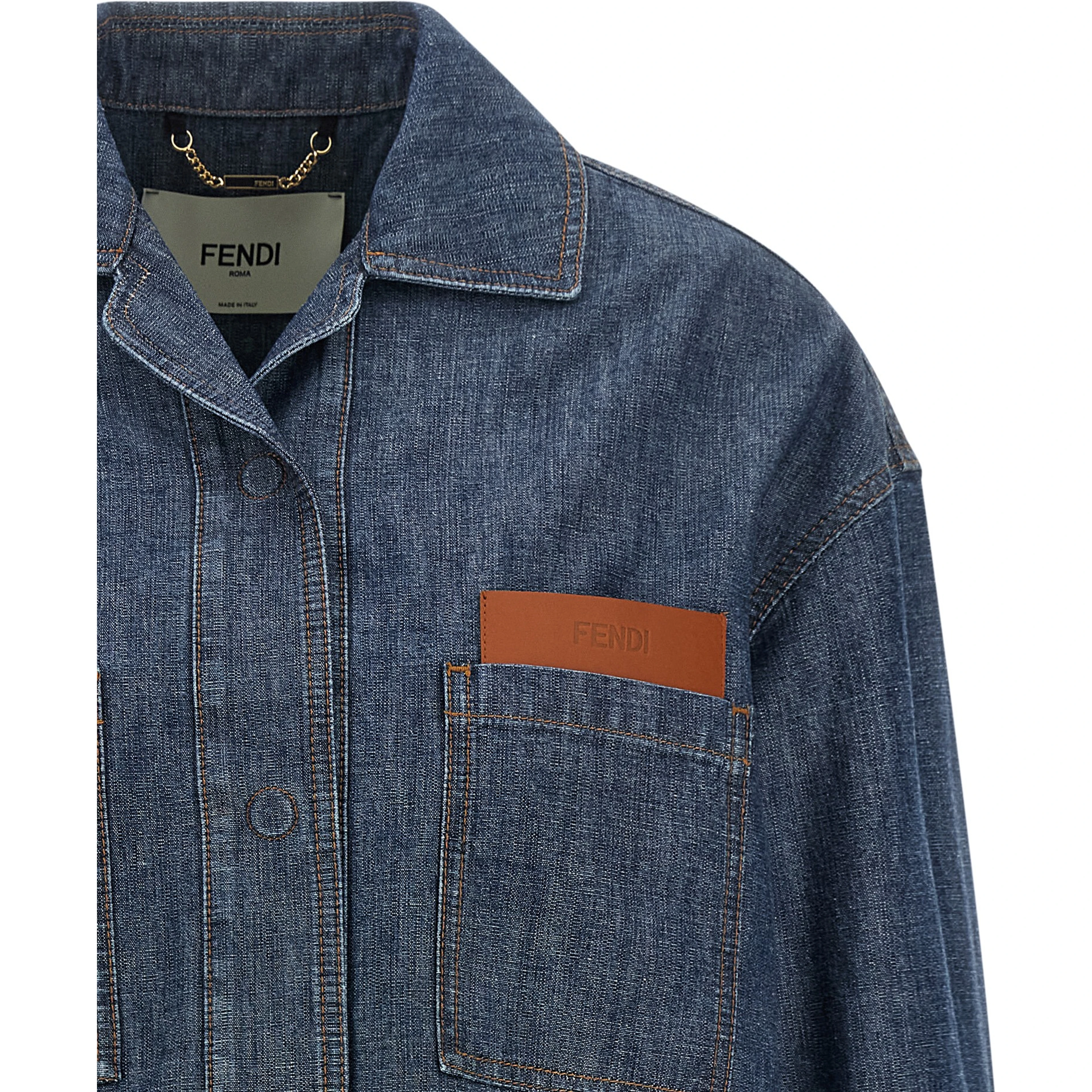 Blue Cotton Denim Jacket