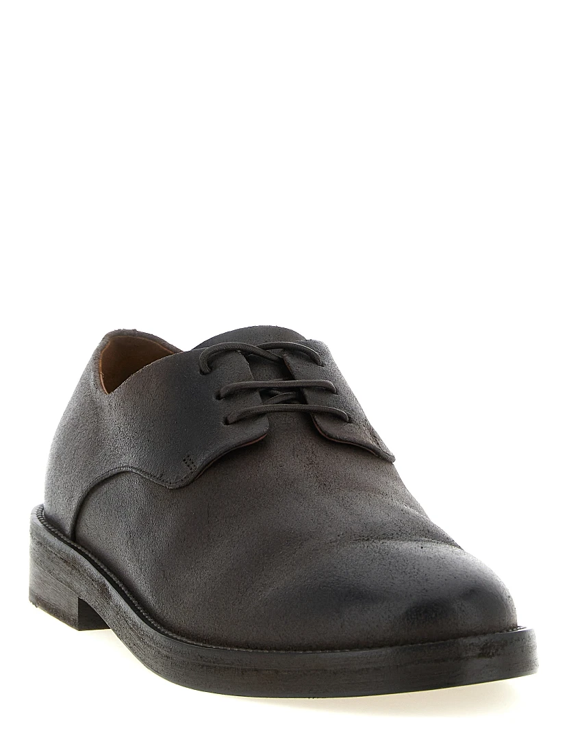 Brown Calfskin Oxfords And Derbies