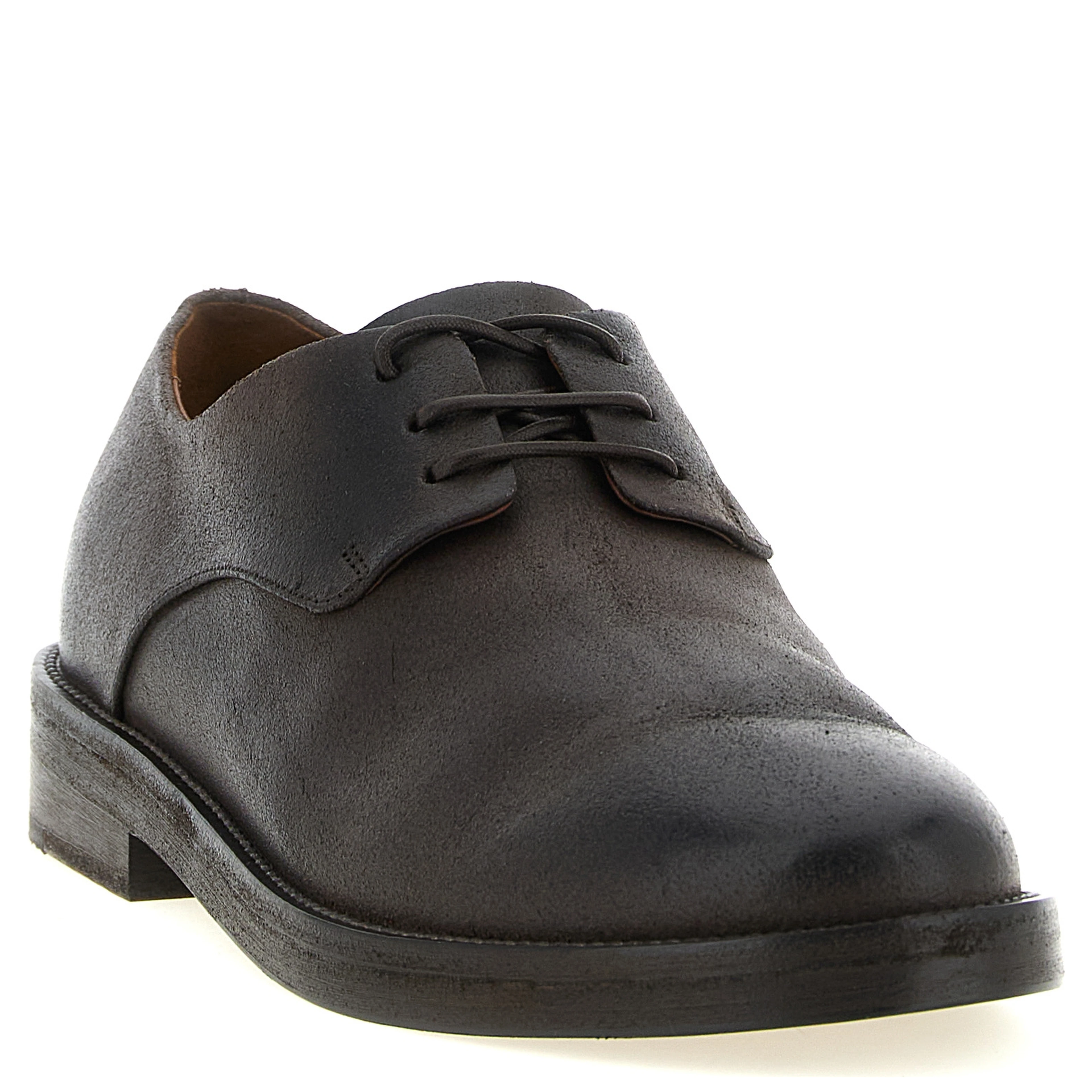 Brown Calfskin Oxfords And Derbies
