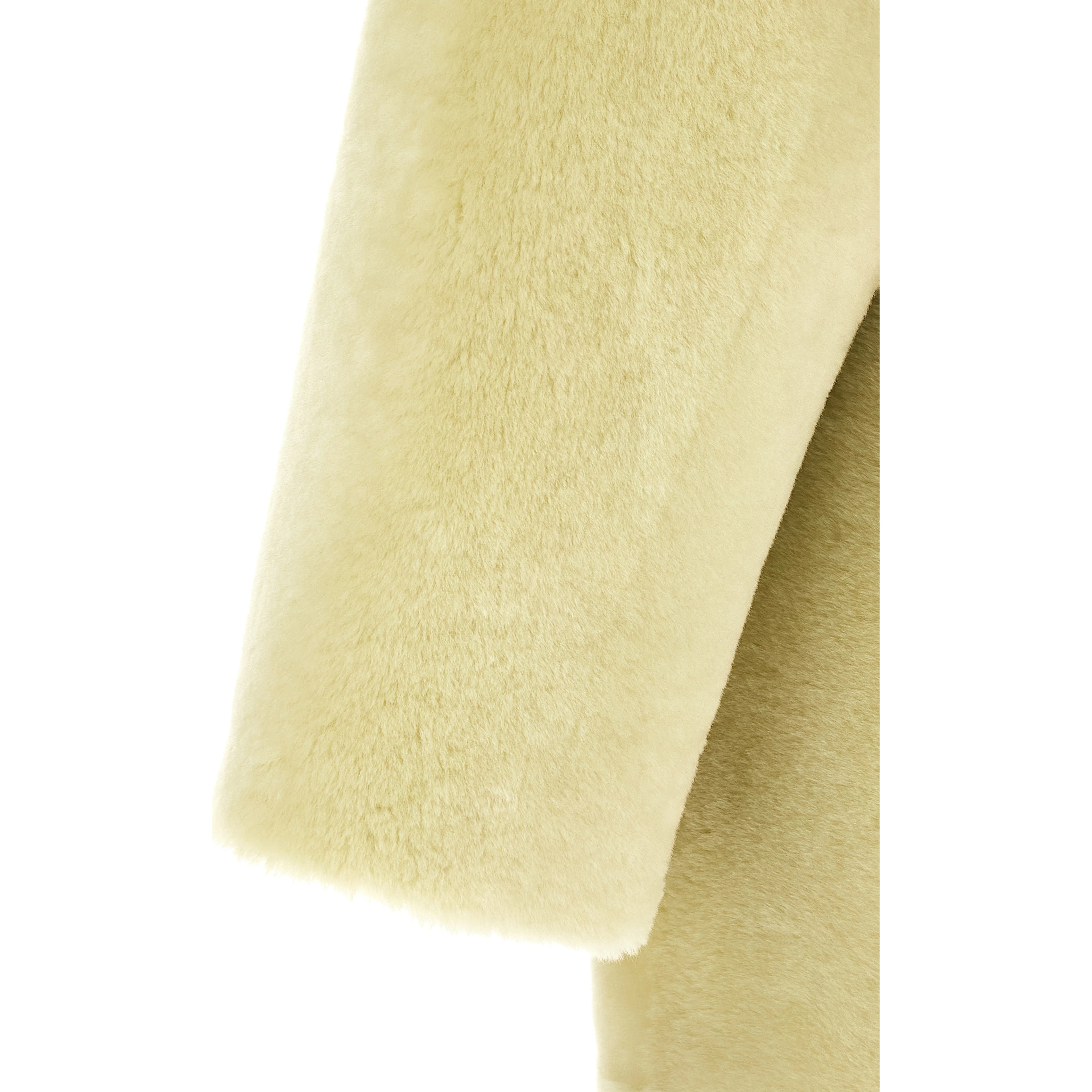 Bicolor Lamb Fur Coat