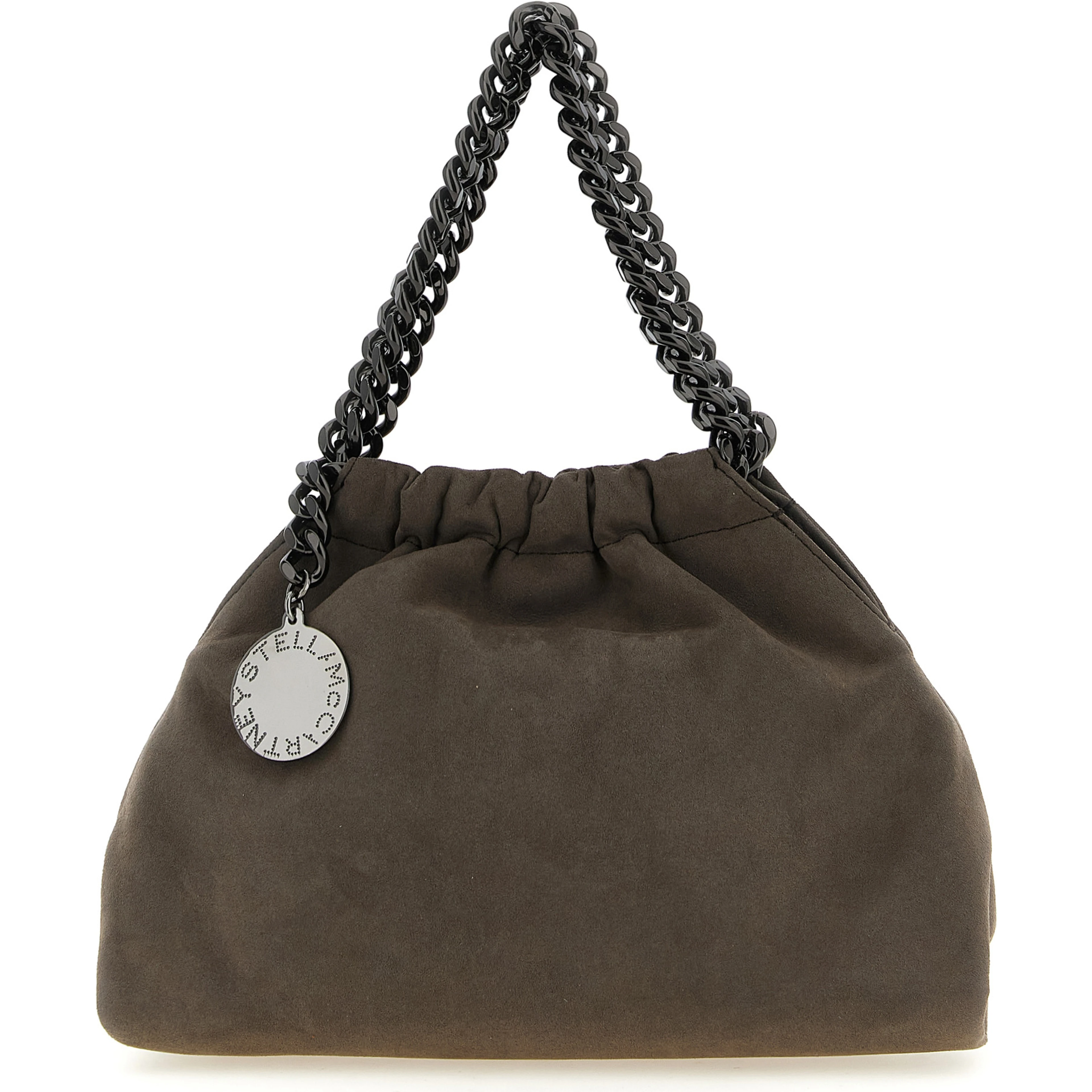Gray Polyamide Crossbody Bag