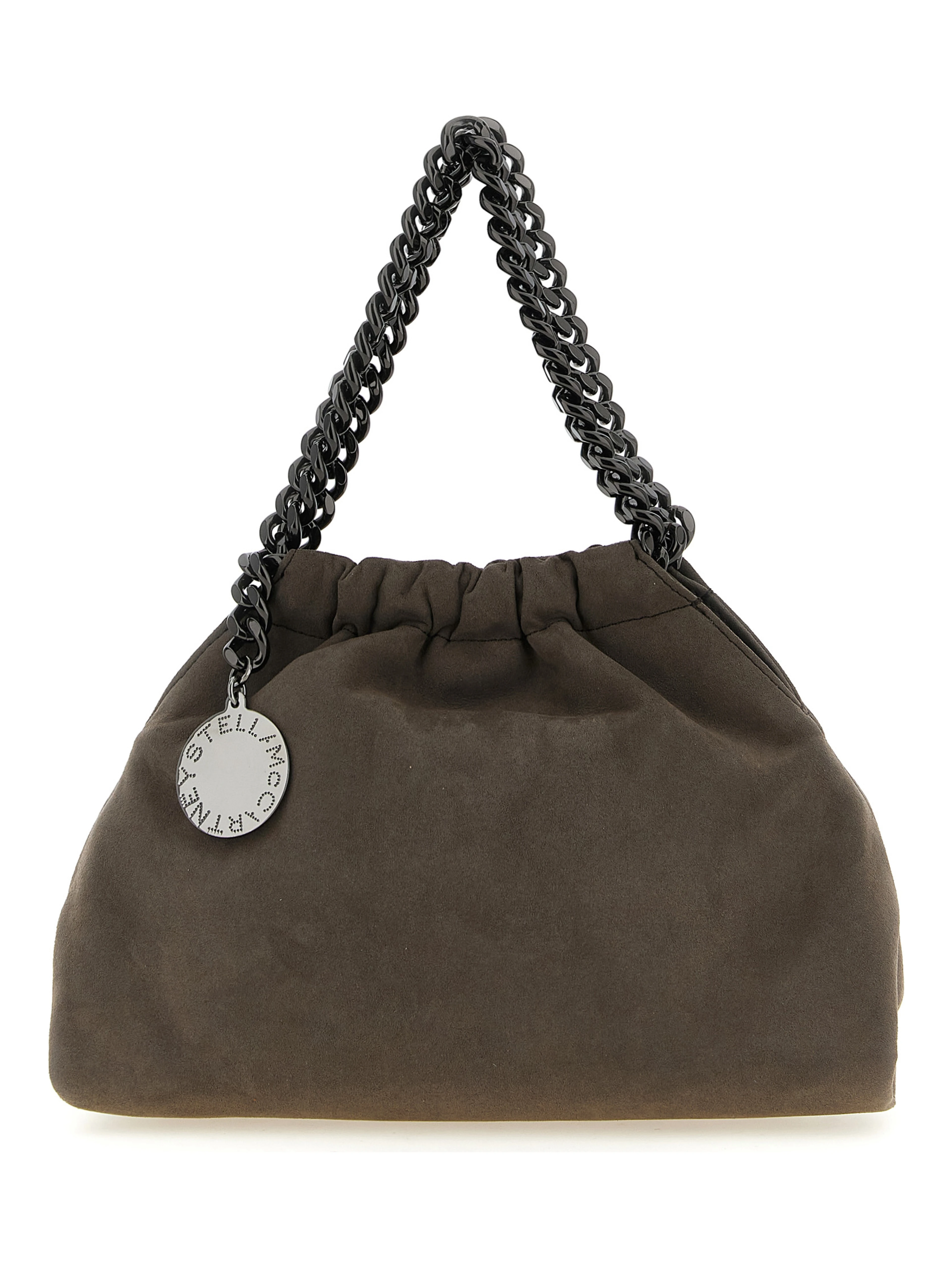 Gray Polyamide Crossbody Bag