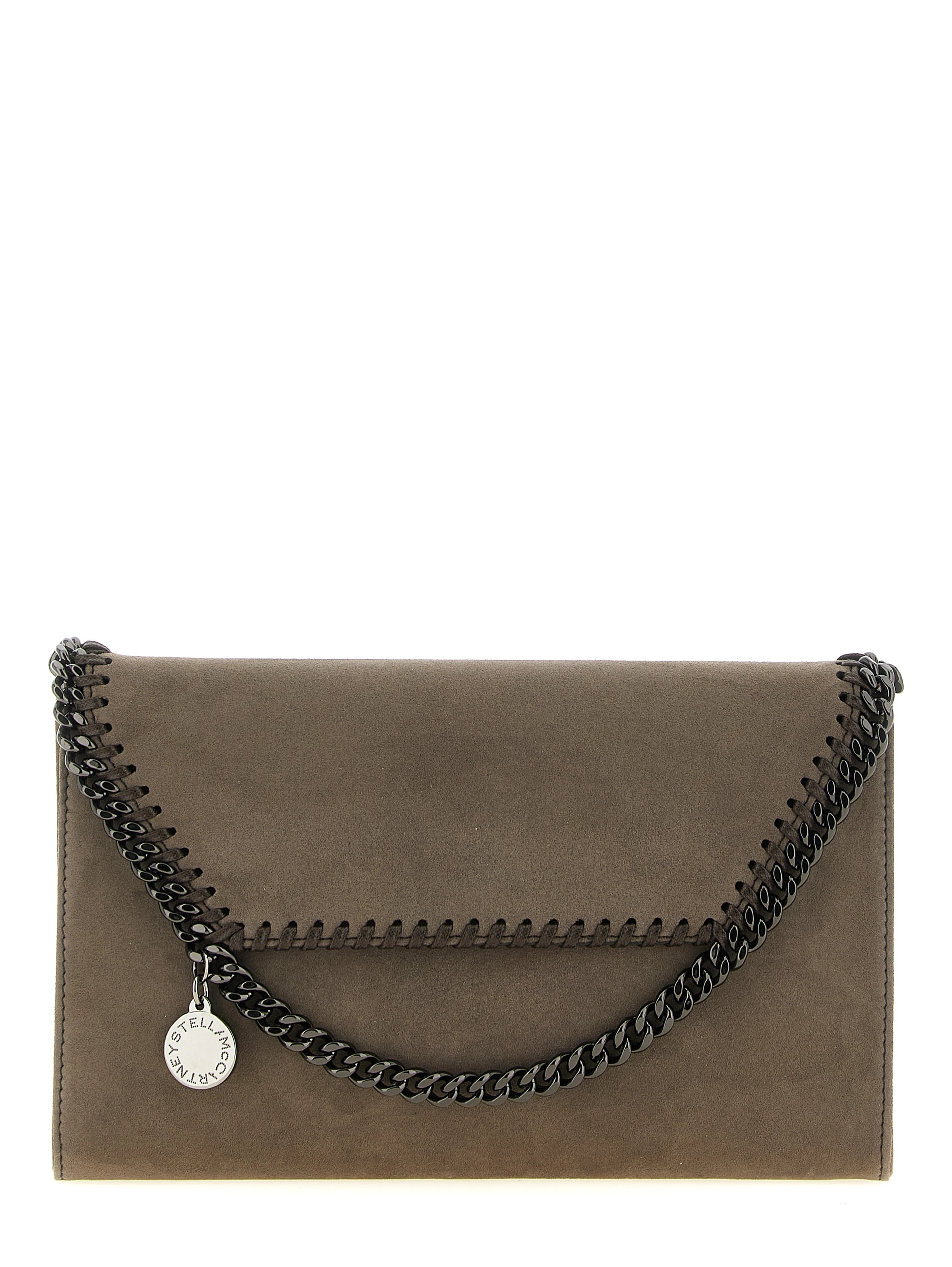 Gray Polyamide Crossbody Bag