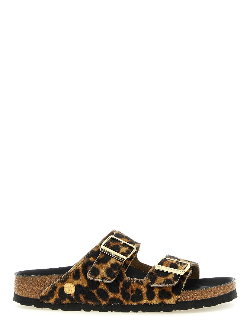 Brown Calfskin Slides