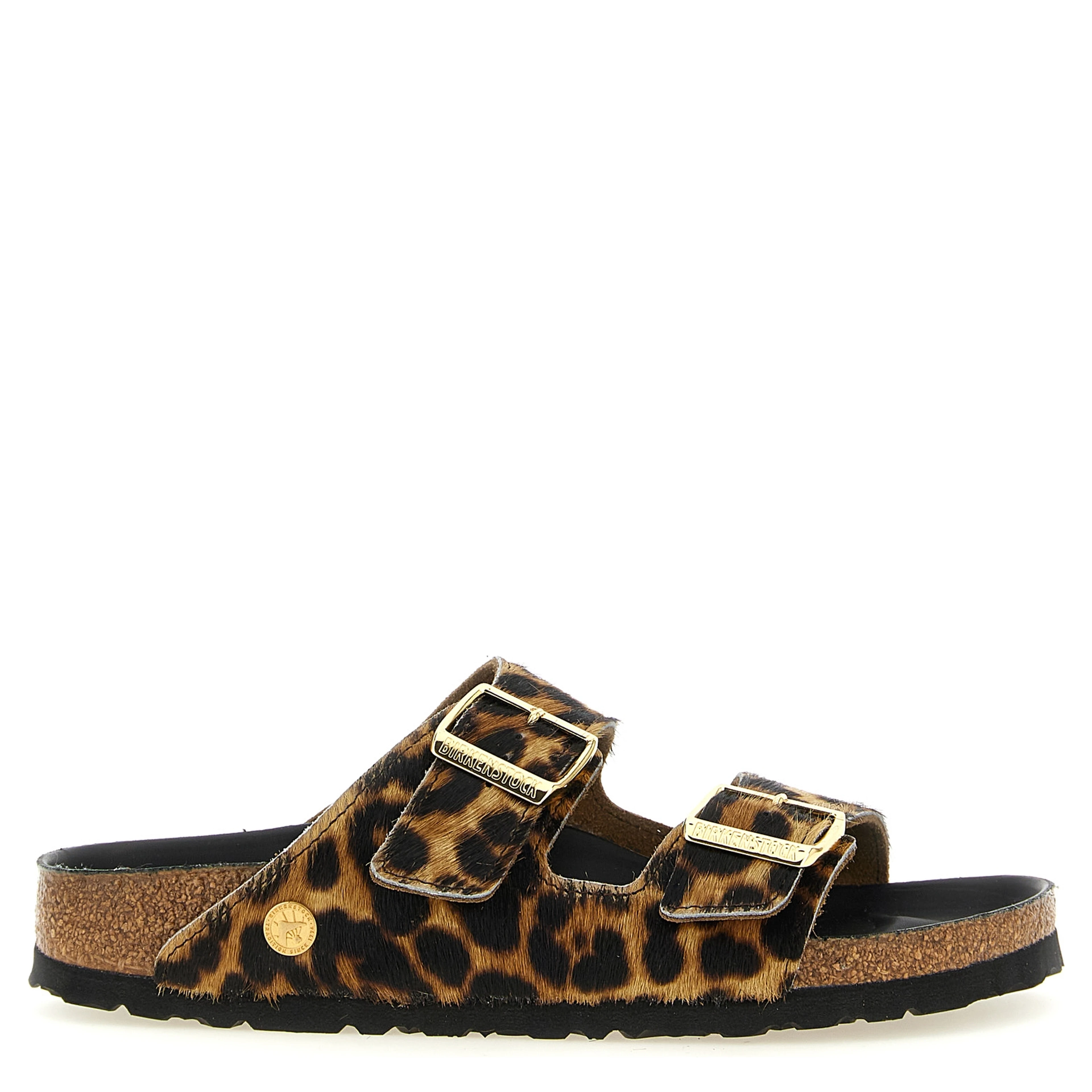 Brown Calfskin Slides