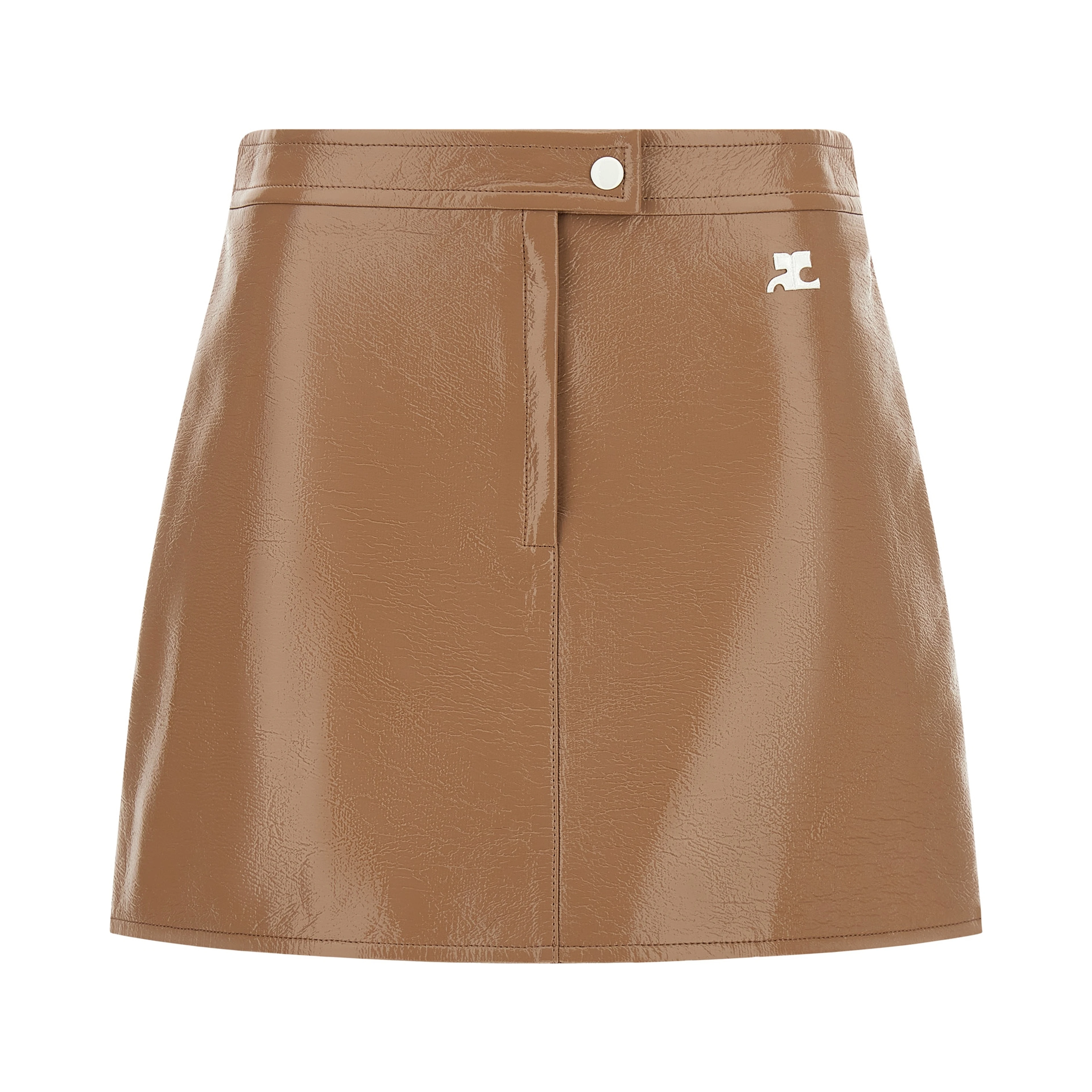 Beige Cotton Long Skirt