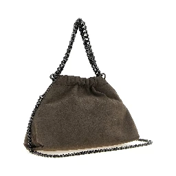 Gray Polyamide Crossbody Bag