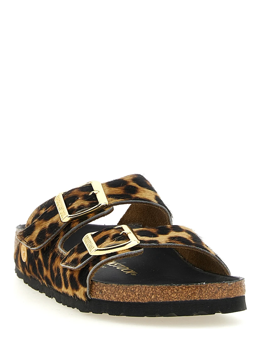 Brown Calfskin Slides