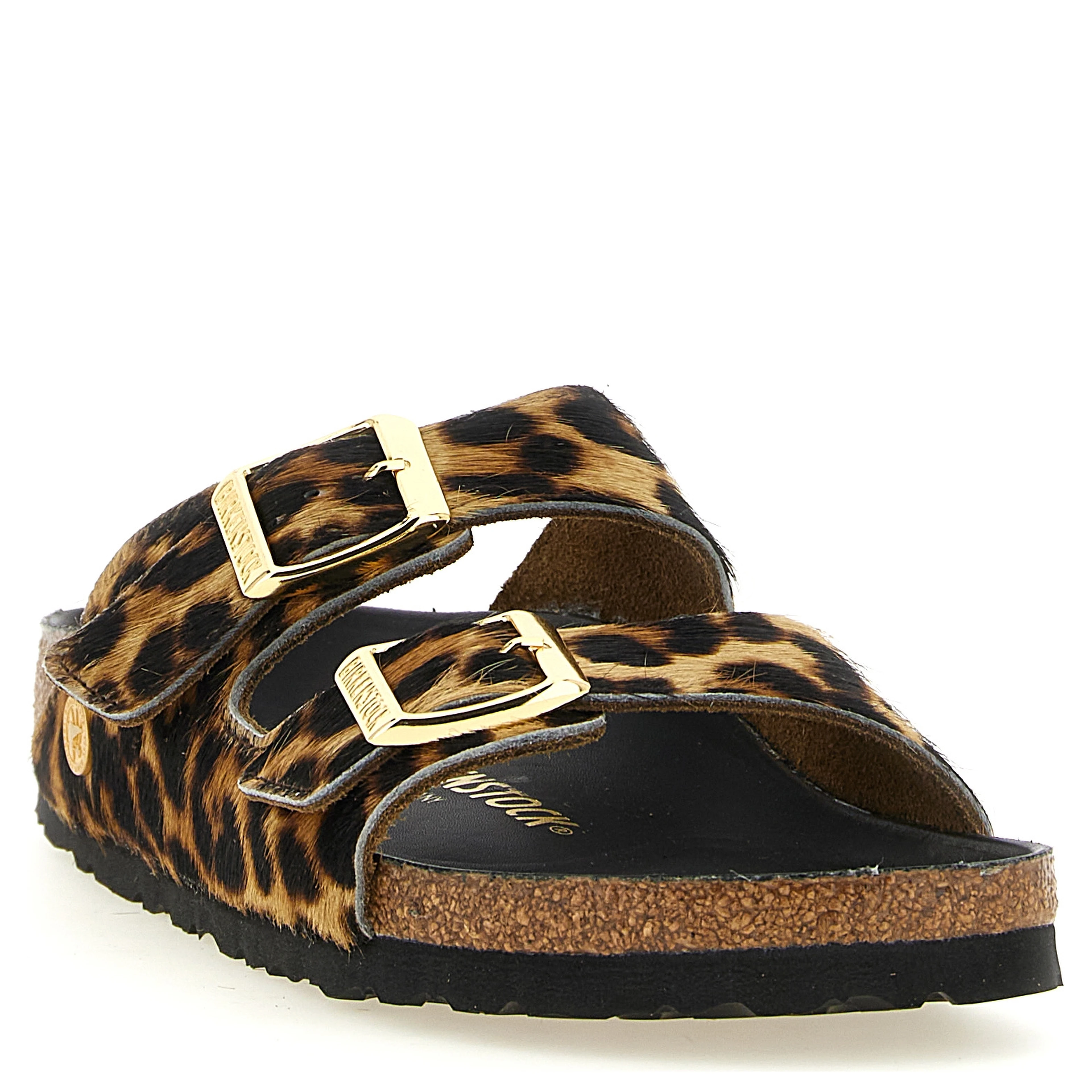 Brown Calfskin Slides