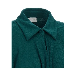 Bicolor Polyester Short Dress