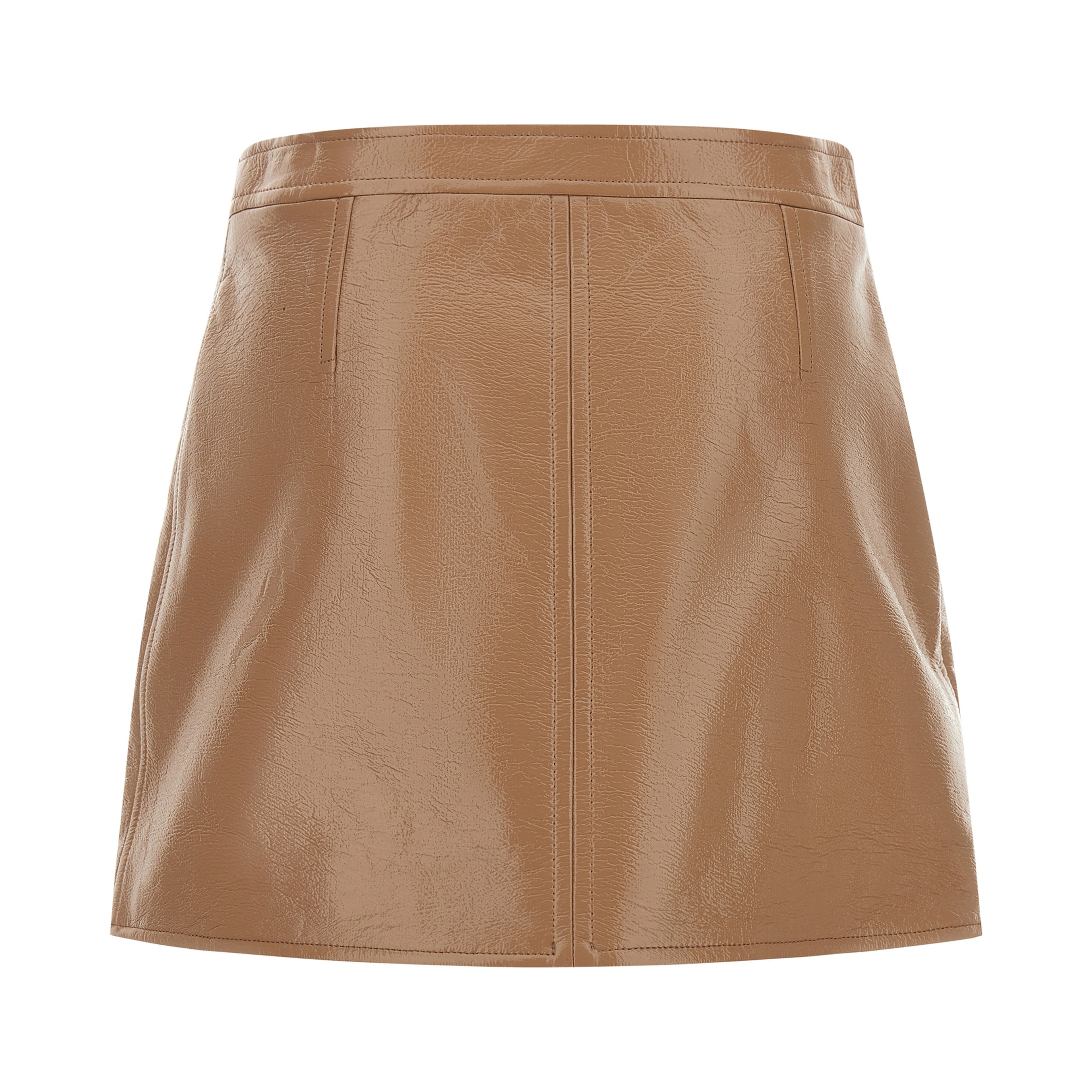 Beige Cotton Long Skirt
