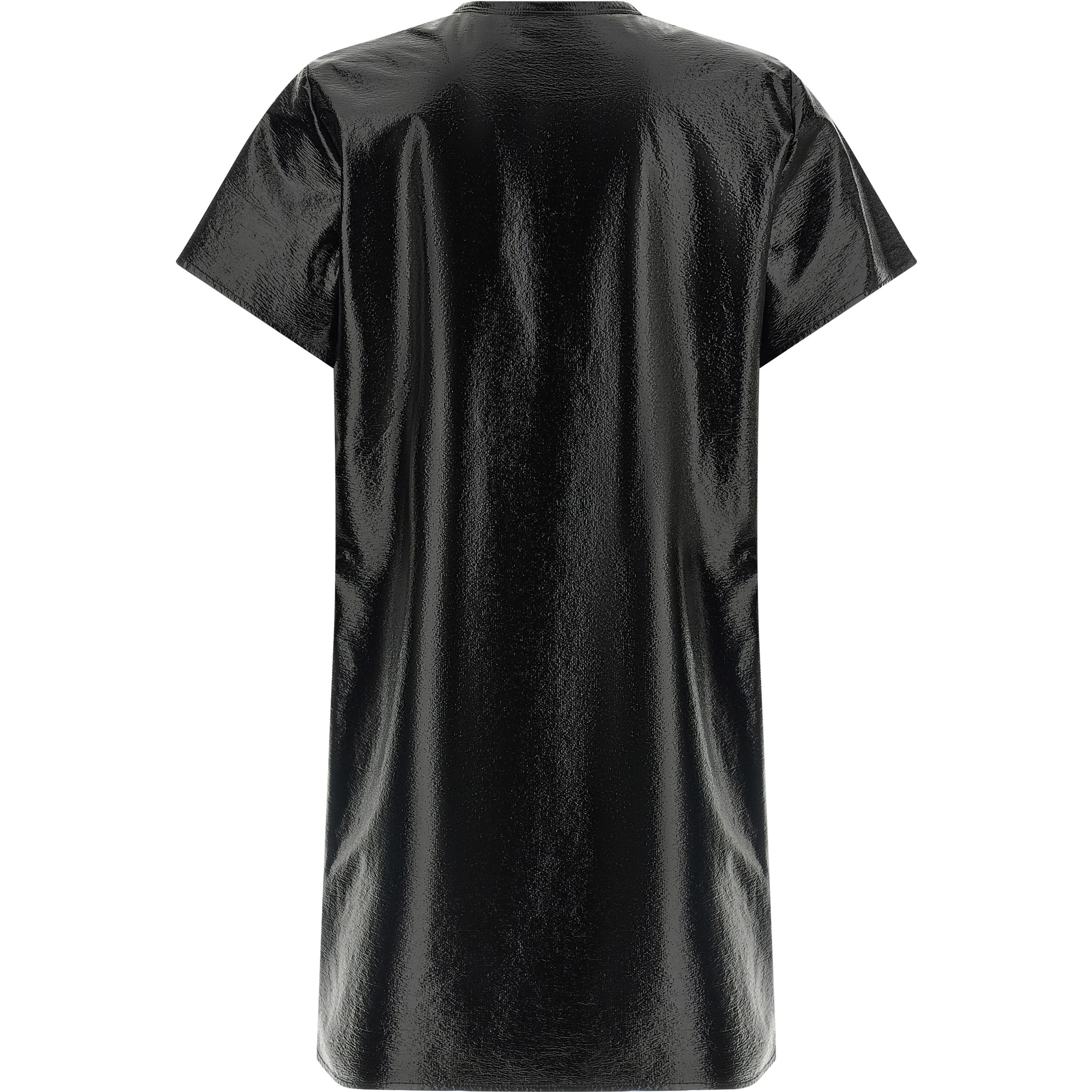 Black Viscose Short Dress