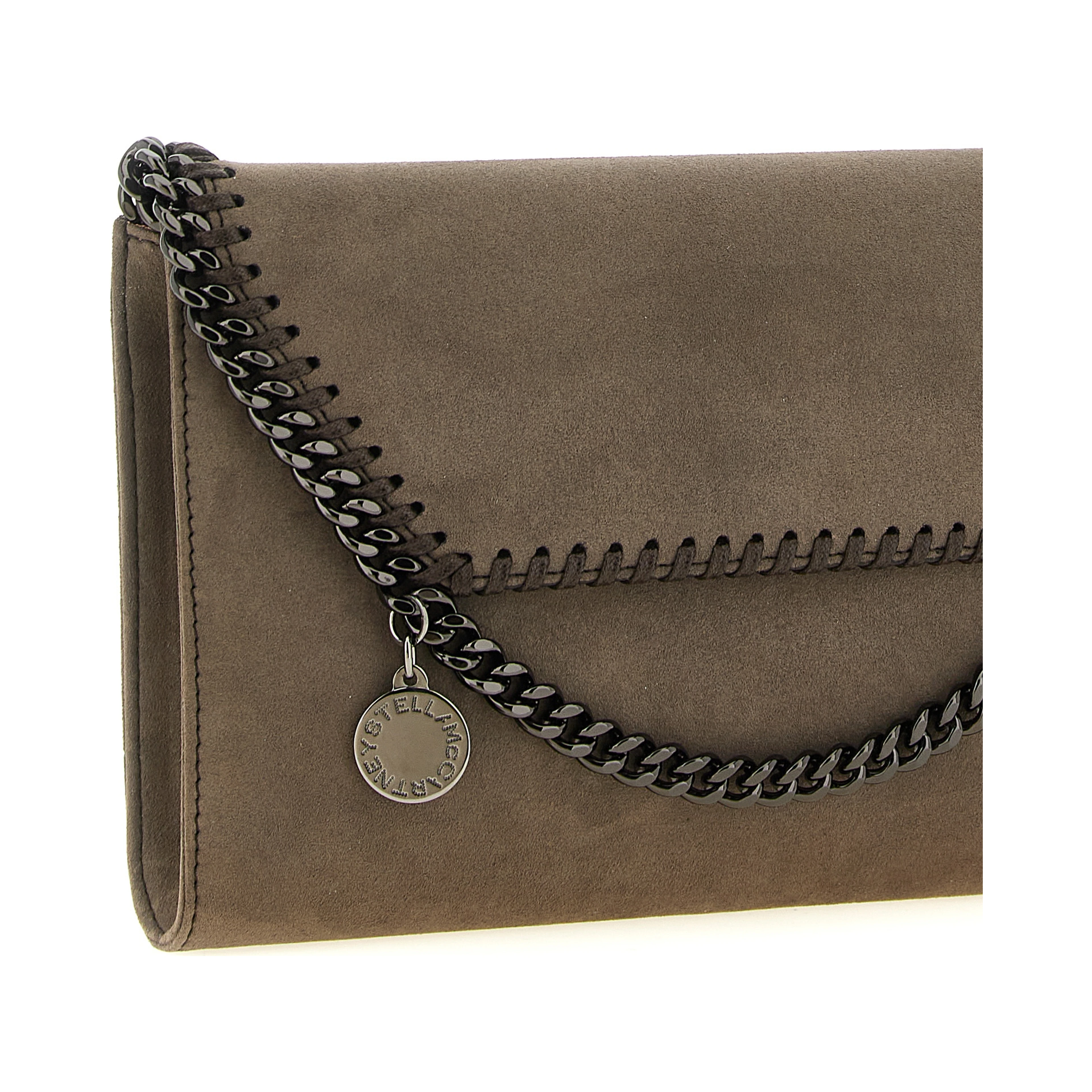 Gray Polyamide Crossbody Bag