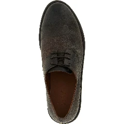 Brown Calfskin Oxfords And Derbies