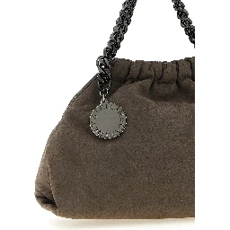 Gray Polyamide Crossbody Bag