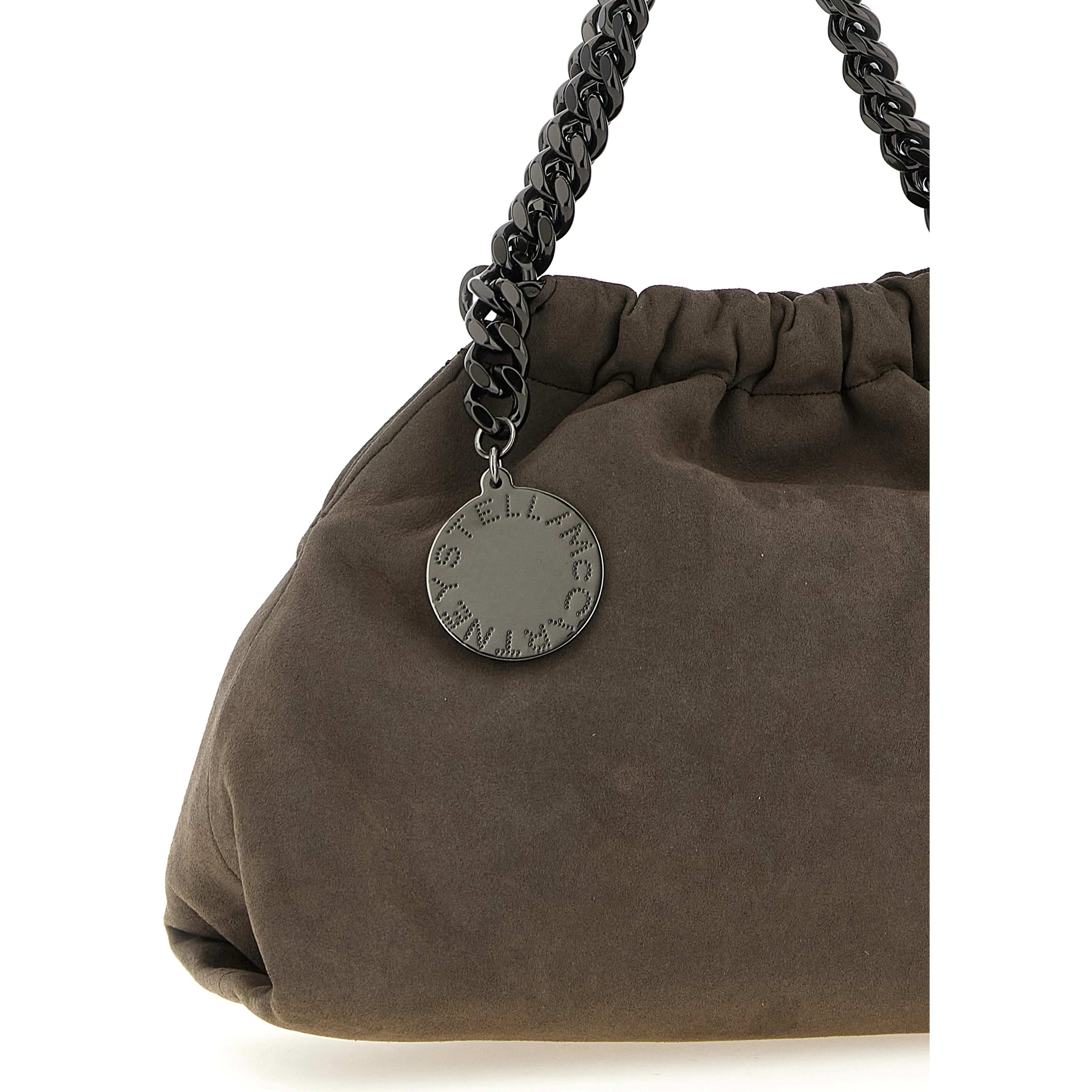 Gray Polyamide Crossbody Bag