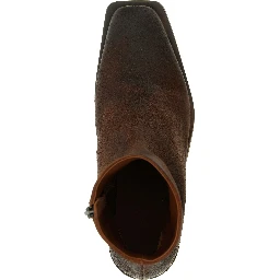 Brown Calfskin Ankle Boots
