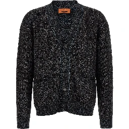 Blue Viscose Cardigan