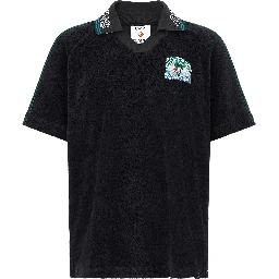 Black Cotton Polo Shirt