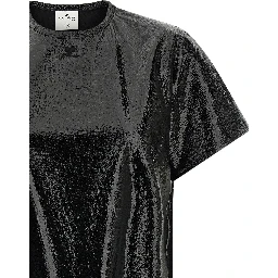 Black Viscose Short Dress