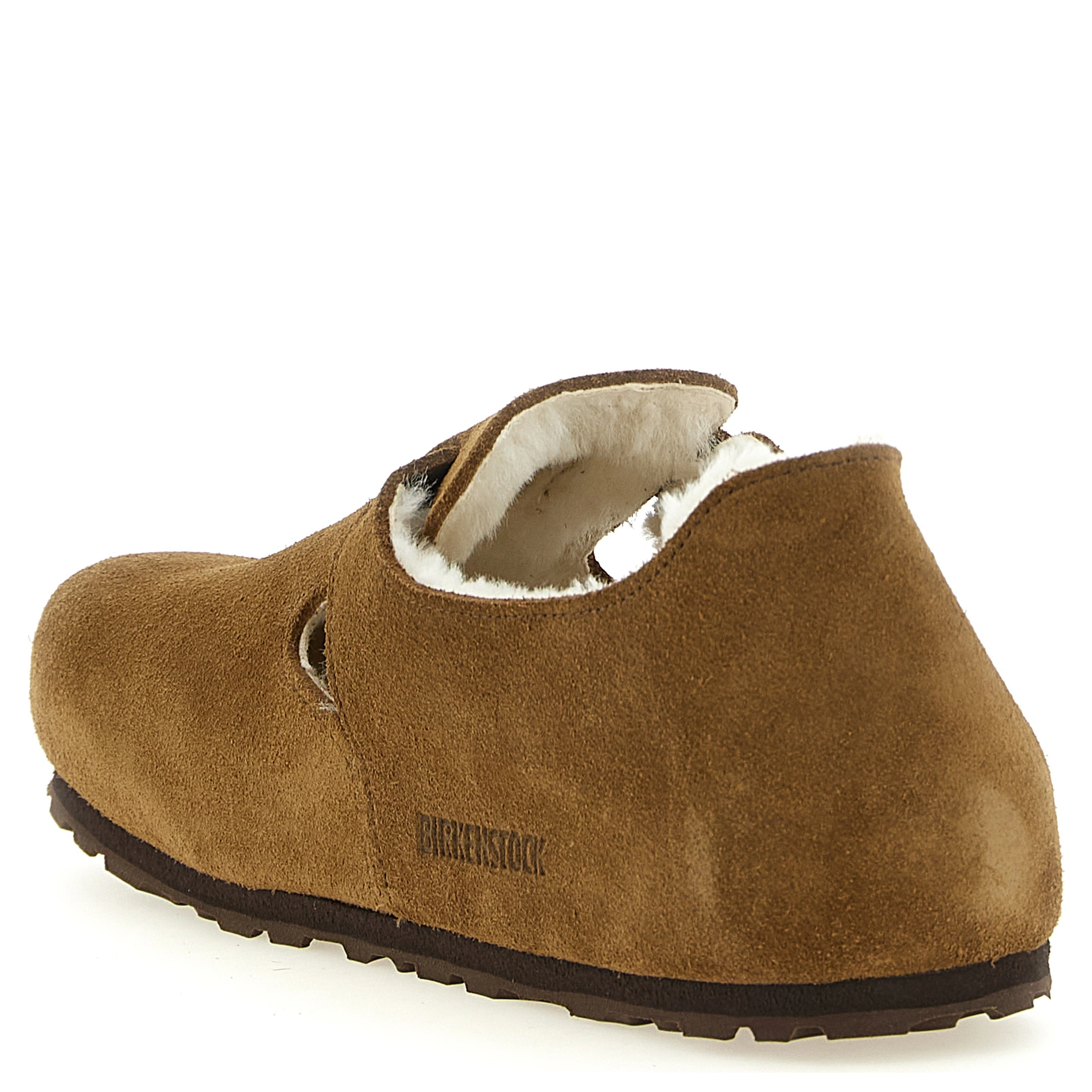 Brown Suede Leather Clogs