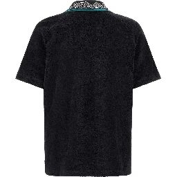 Black Cotton Polo Shirt