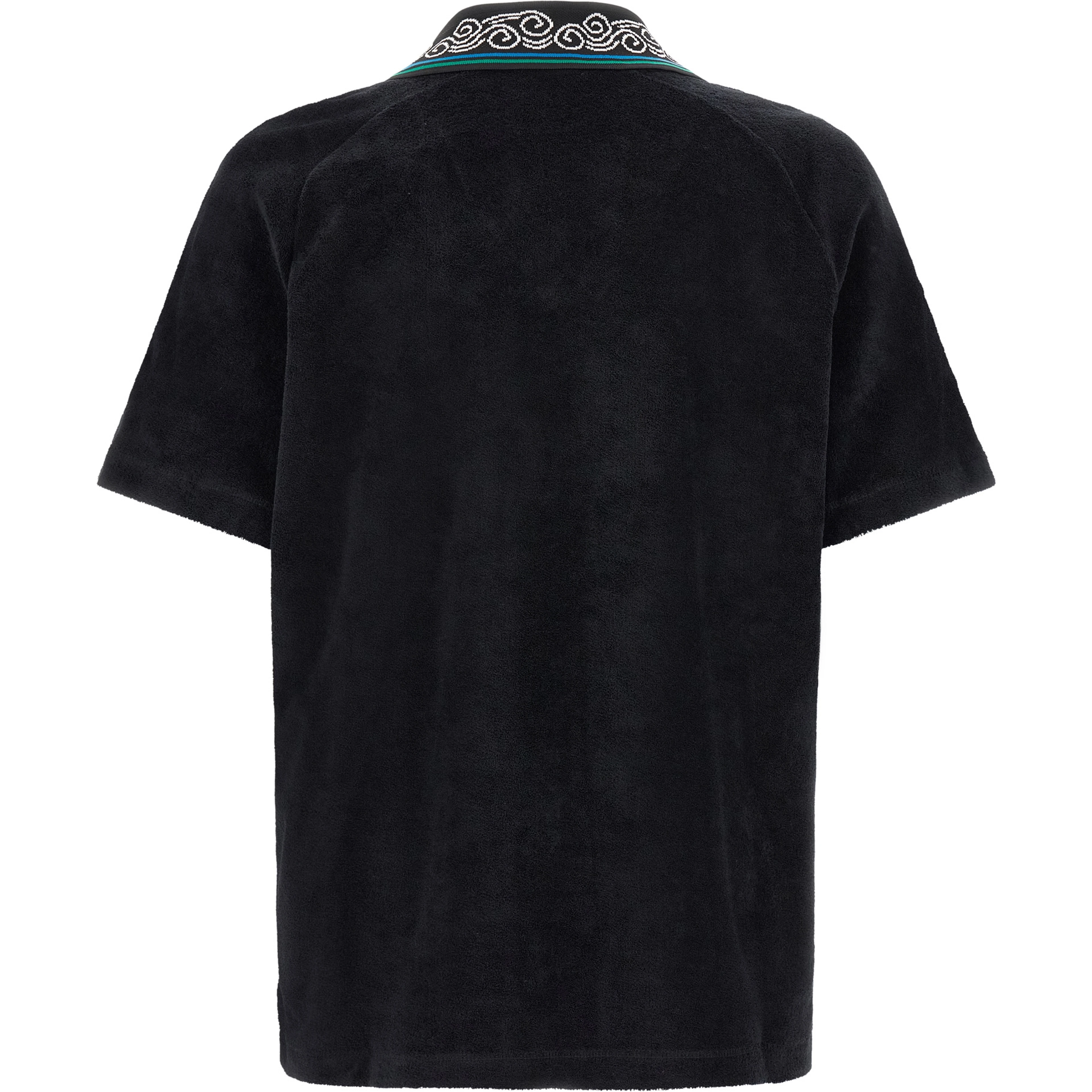 Black Cotton Polo Shirt