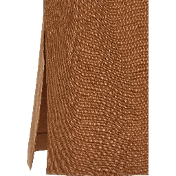 Brown Linen Midi Skirt