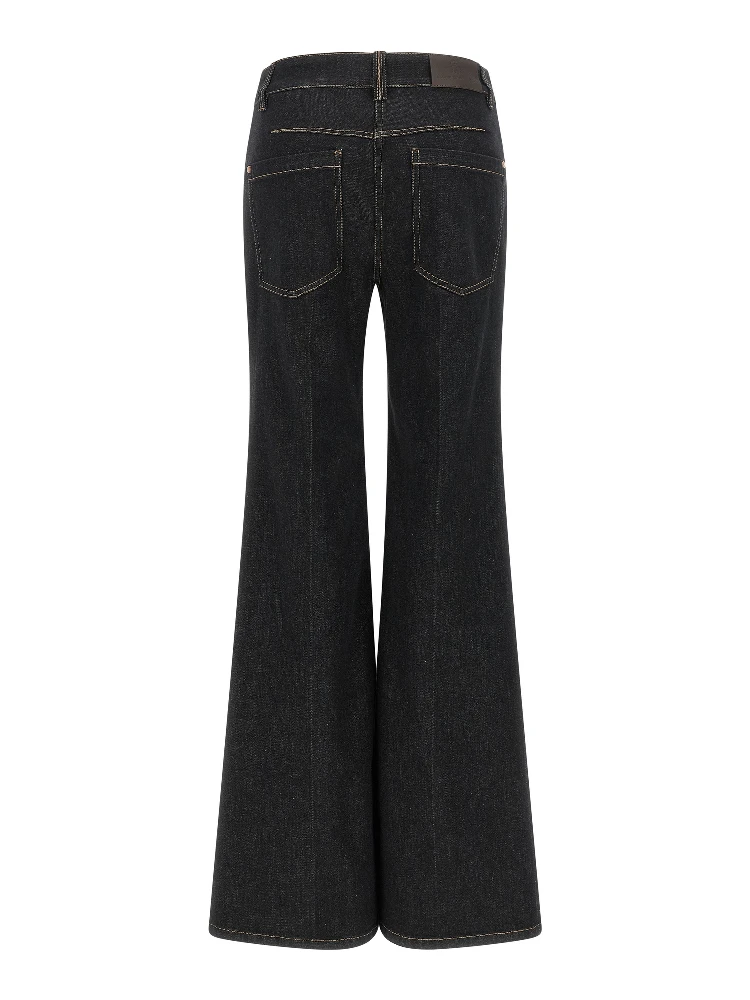 Blue Cotton Flared Jeans alternative