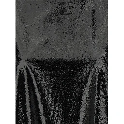 Black Viscose Short Dress