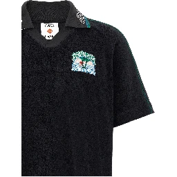 Black Cotton Polo Shirt