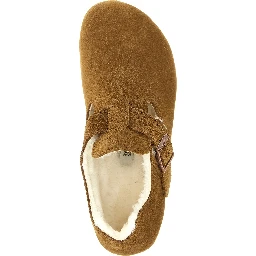 Brown Suede Leather Clogs