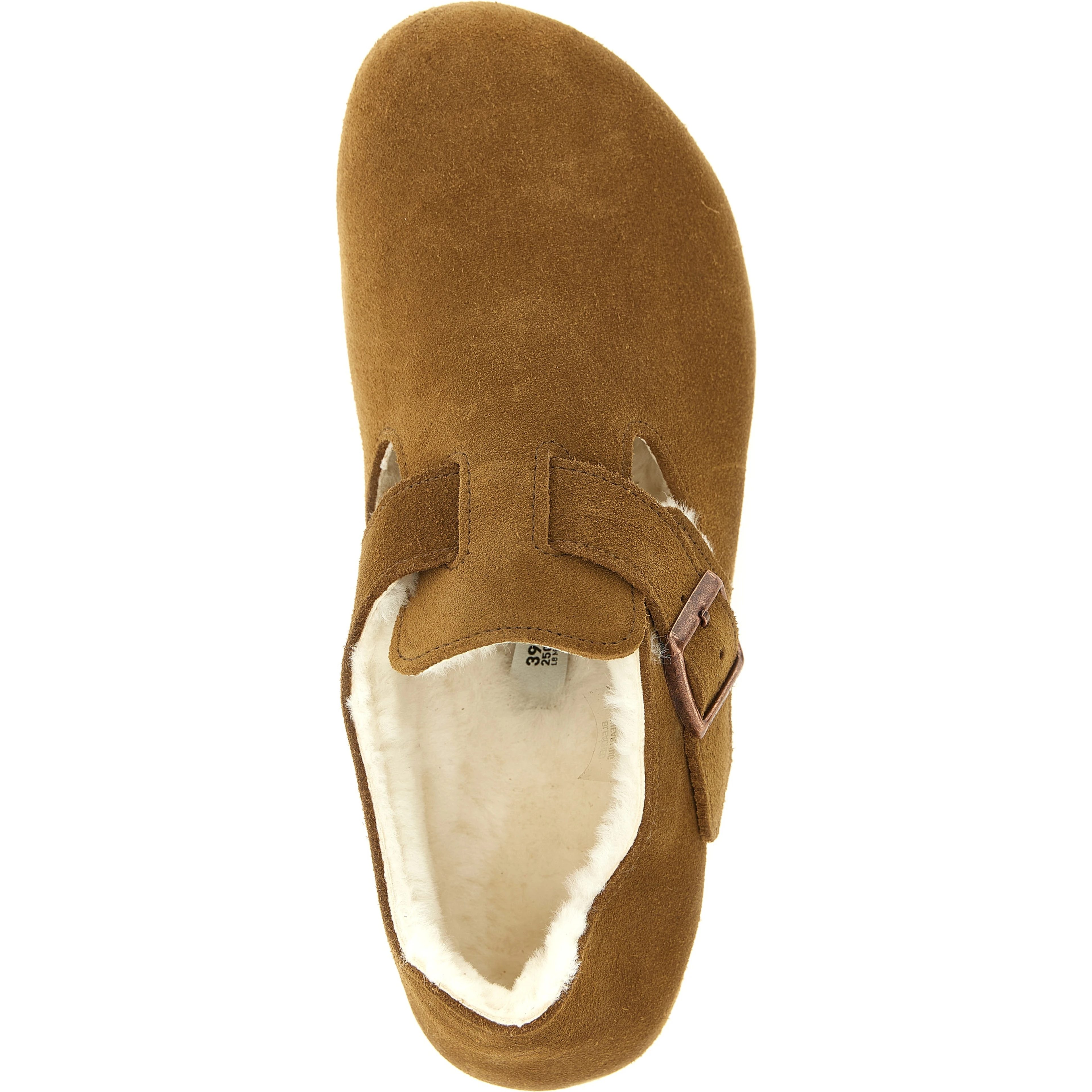 Brown Suede Leather Clogs
