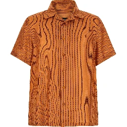 Orange Silk Blouse