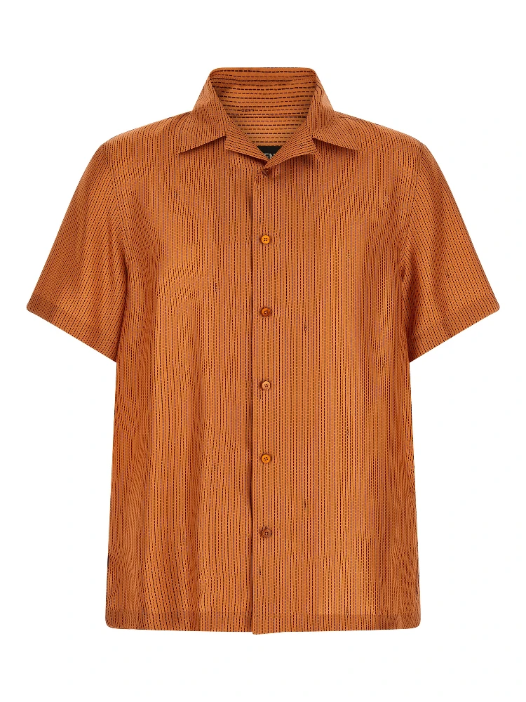 Orange Silk Blouse