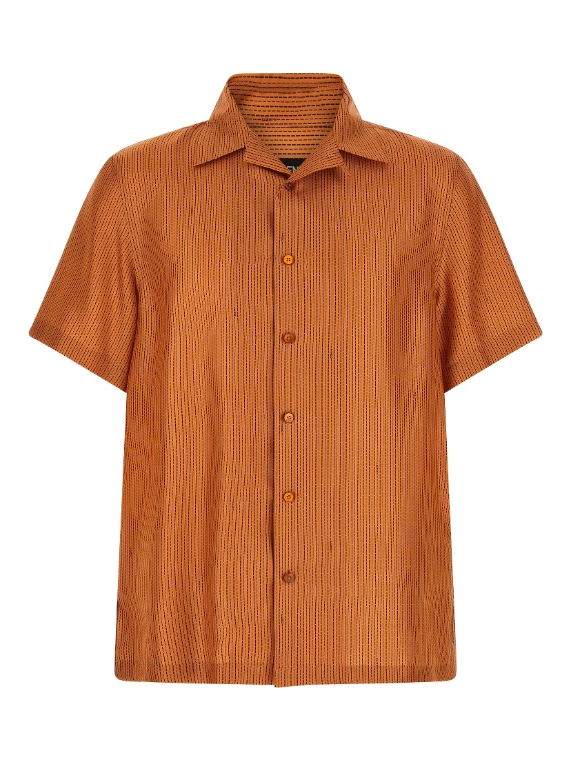 Orange Silk Blouse