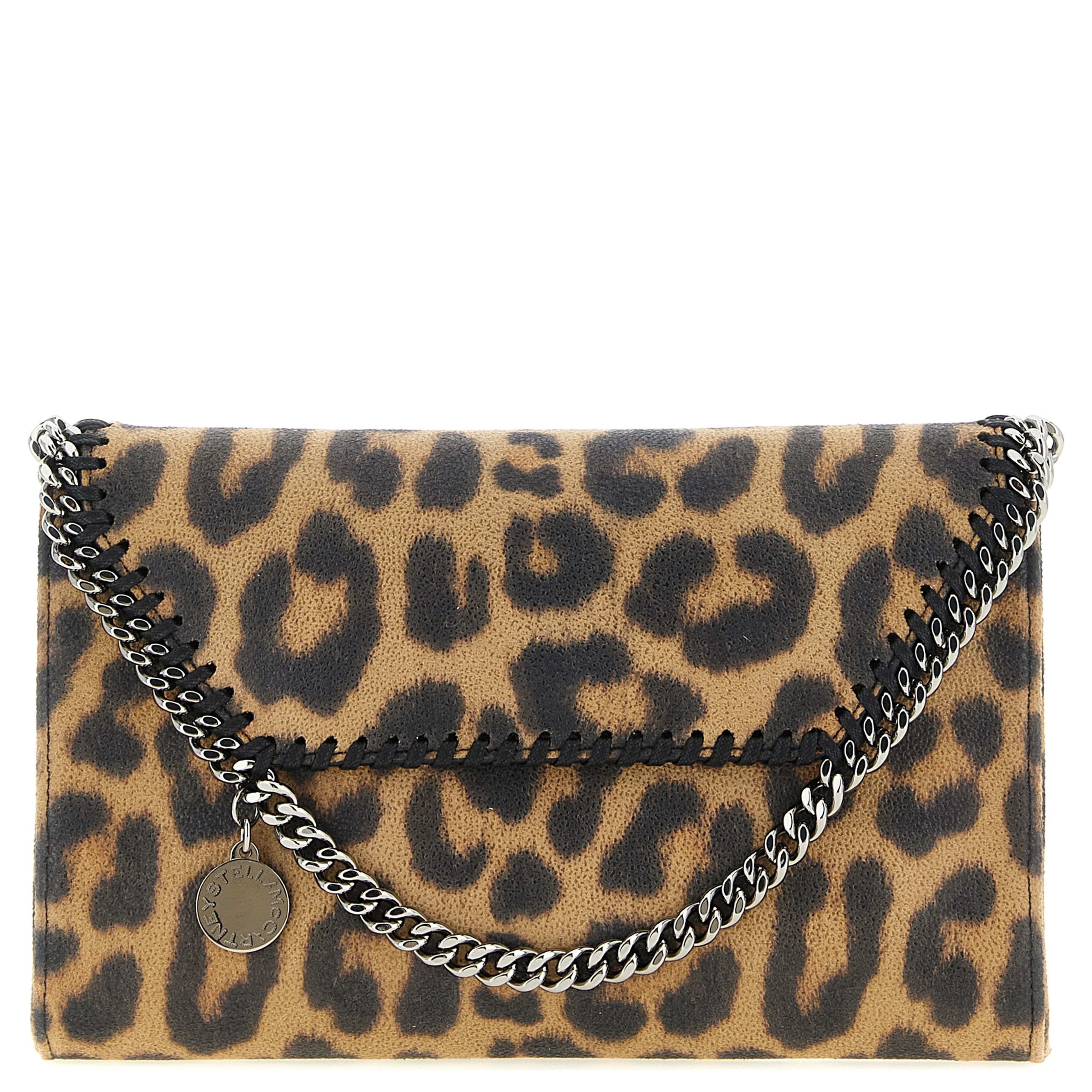 Brown Polyester Clutch Bag