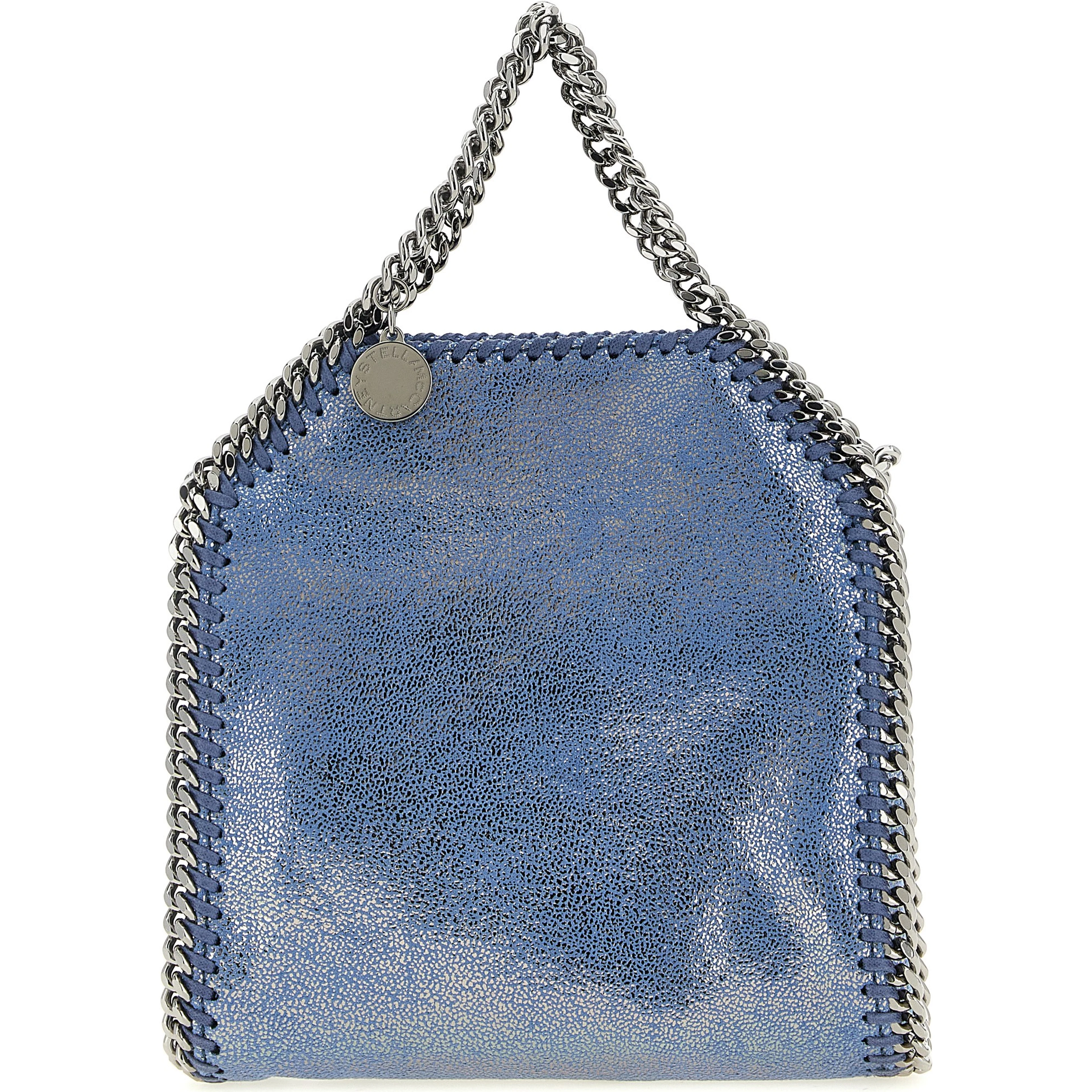 Blue Polyester Handbag