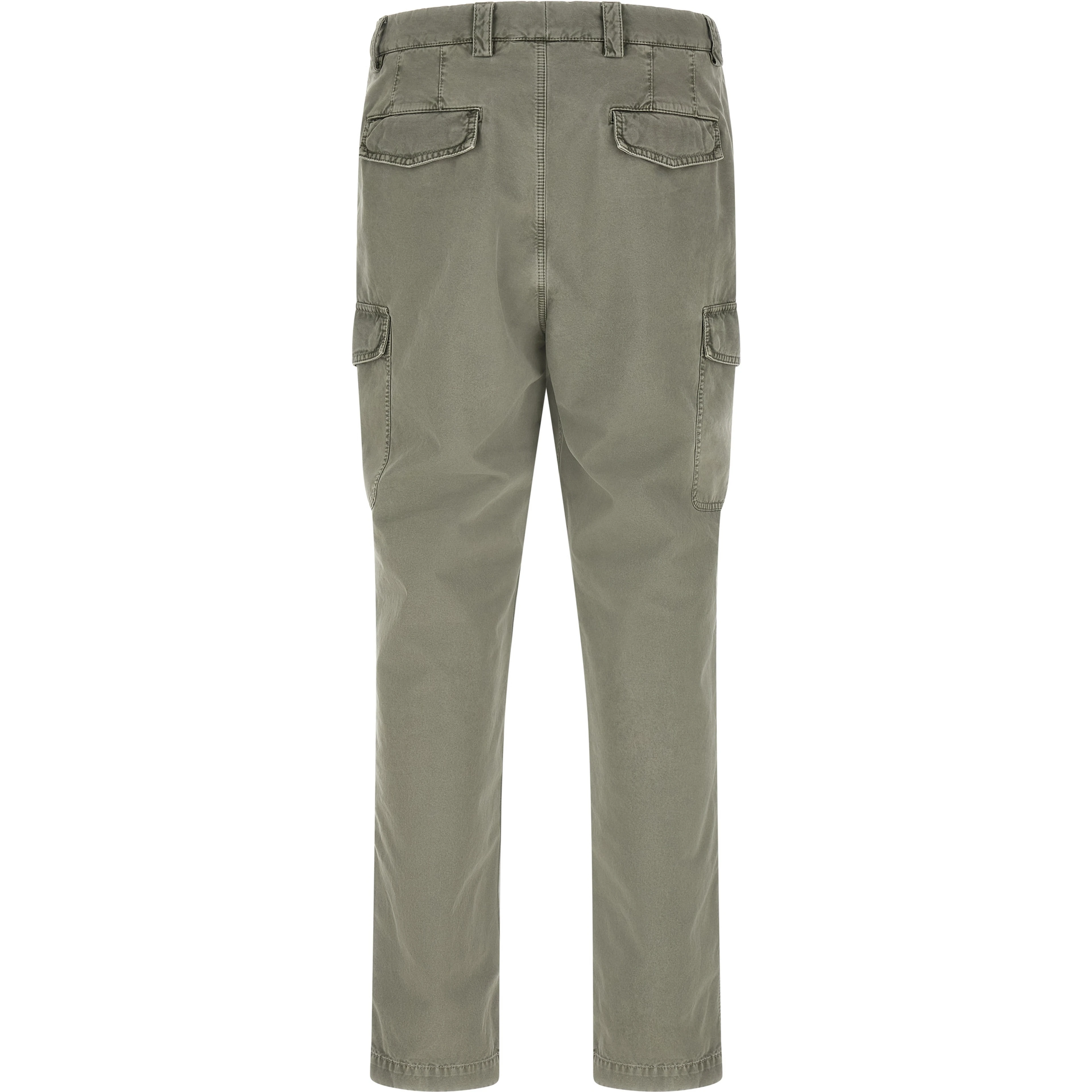 Bicolor Cotton Cargo Pants