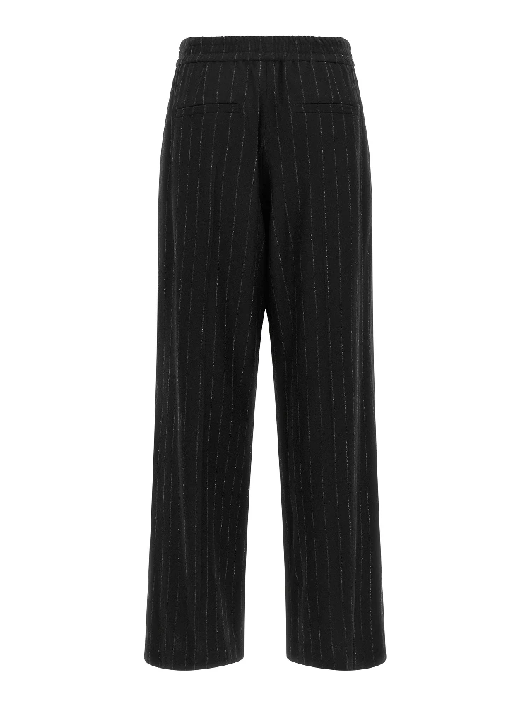 Blue Virgin Wool Casual Pants alternative