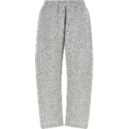 Gray Cotton Athletic Pants