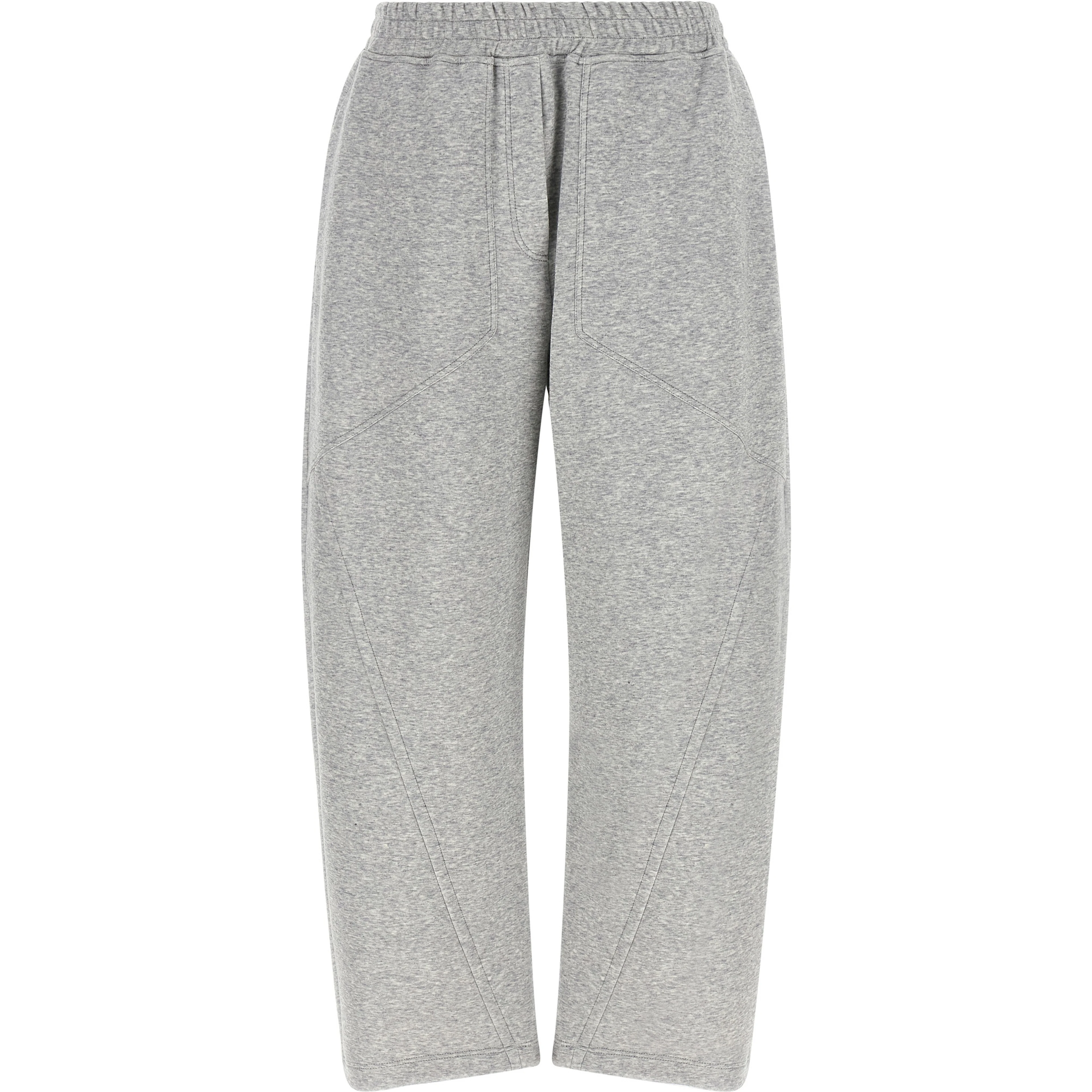 Gray Cotton Athletic Pants